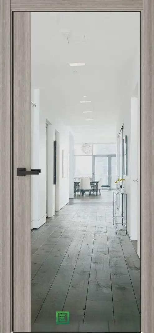 Межкомнатная дверь Урбан 35 Керамик Серый Зеркало