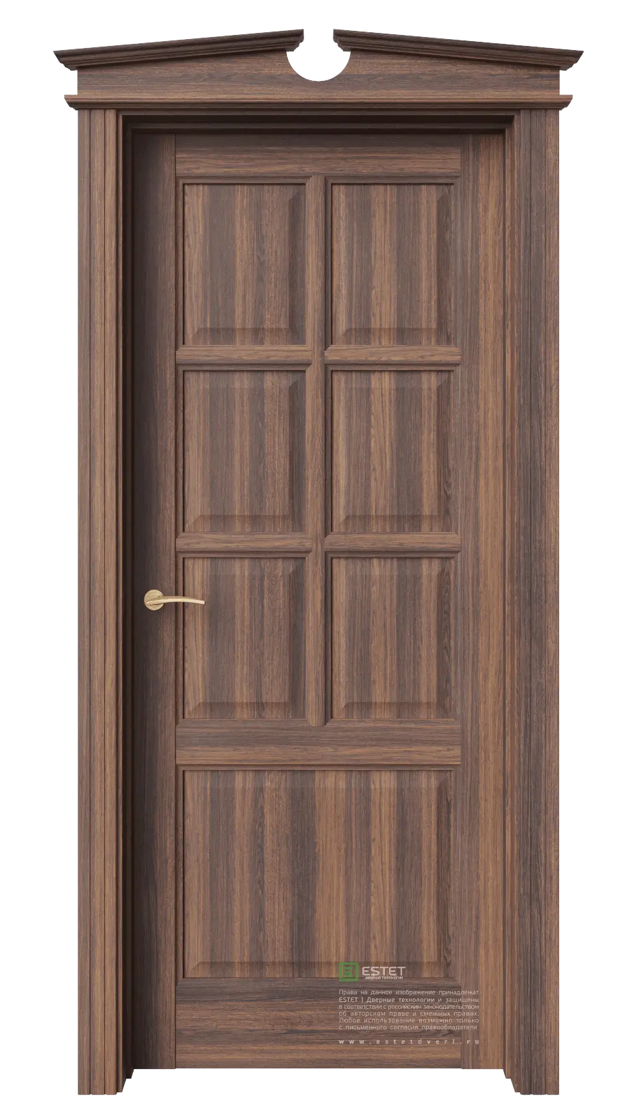 Межкомнатная дверь Соната-15 Дуб торонто Темно-коричневый