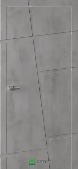 Межкомнатная дверь PV2 камень темный Тёмный