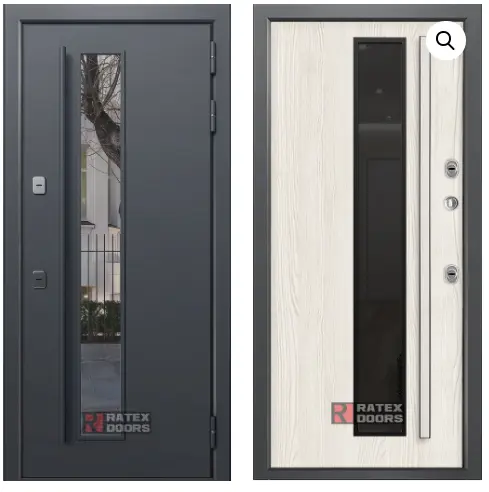 Входная дверь с терморазрывом и стеклом Sigma Ratex T4 7024