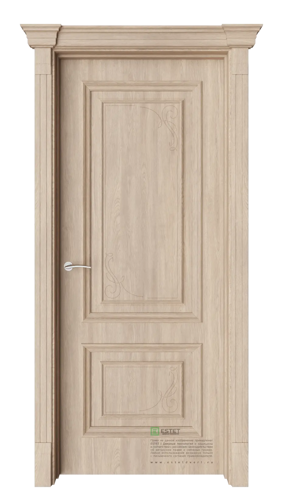 Межкомнатная дверь GE3M Деко Брандо Дуб