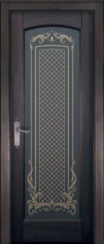 Межкомнатная дверь Витраж ПО венге браш сосна