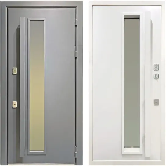 Входная дверь уличная с терморазрывом Гранит Ратекс Стеклопакет