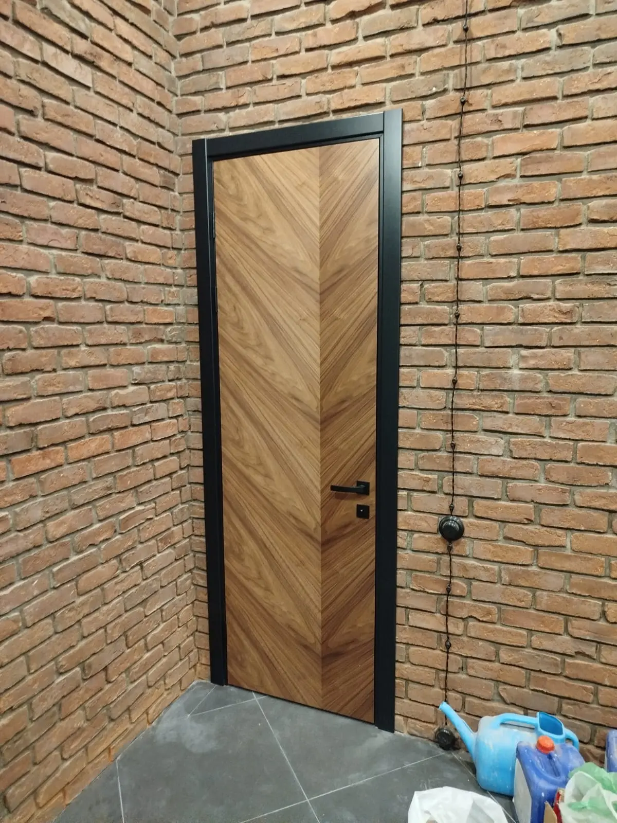 Межкомнатная дверь SD Вектор-2 американский орех Коричневый