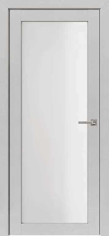 Межкомнатная дверь Uberture Неоклассика 82001 ПДО Лофт светлый Светло-серый Сатинат белый