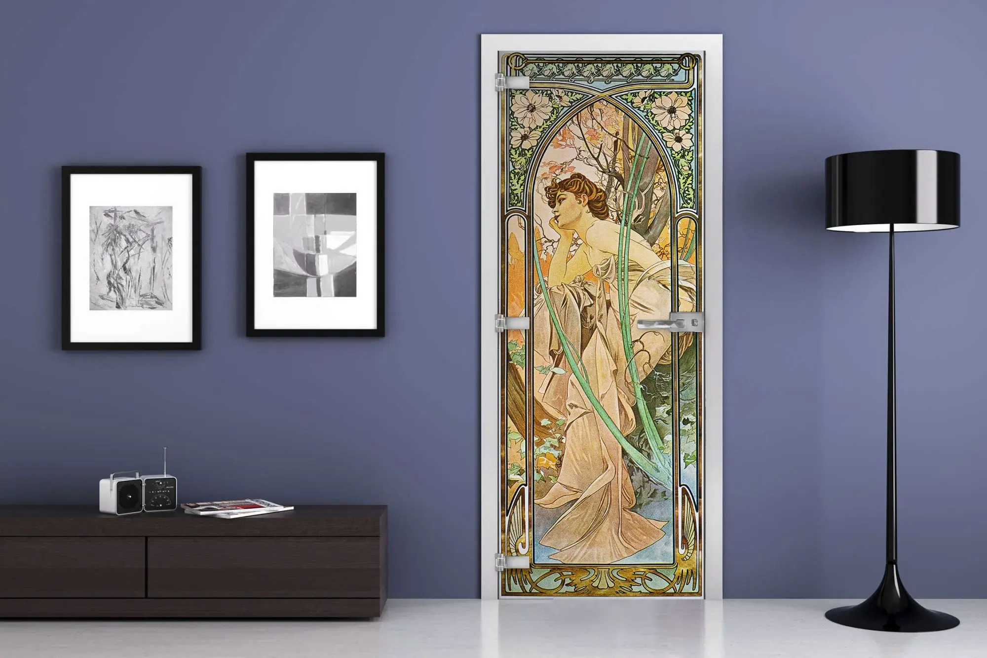 Дверь стеклянная MG-Painting 12