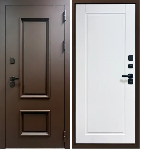 Дверь входная уличная с терморазрывом YoDoors-811 Термо RAL8017