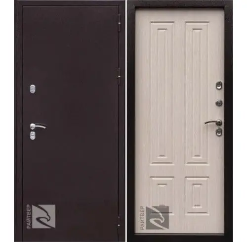 Входная дверь с терморазрывом Райтвер Термо-К Терморазрыв Беленый дуб