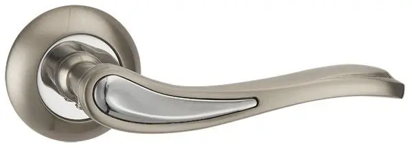 Дверная ручка раздельная PUNTO SALSA TL SN/CP-3 матовый никель/хром