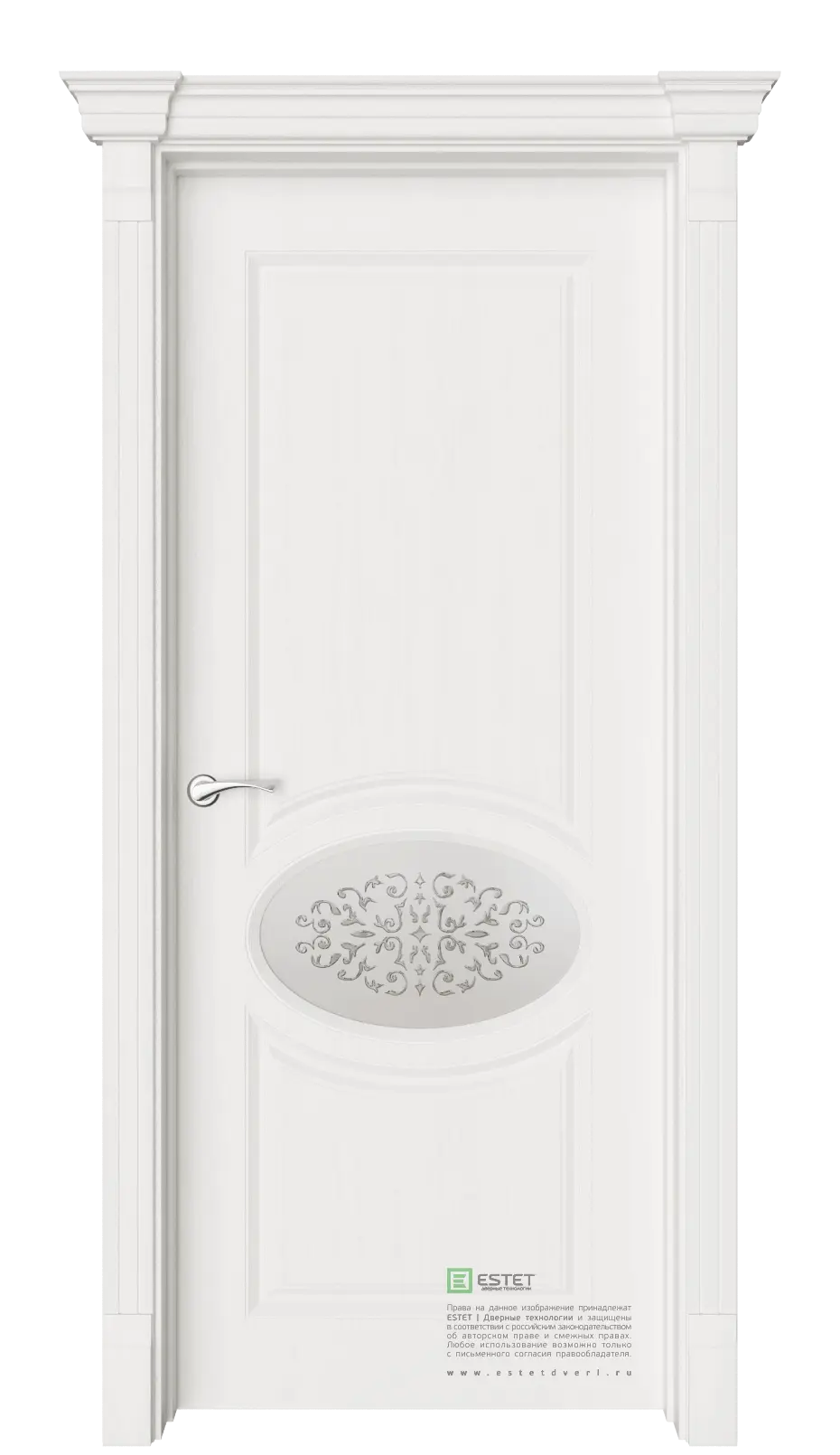 Межкомнатная дверь Шарм-2 Белое дерево Белый с текстурой Сатинат белое витраж прозрачный