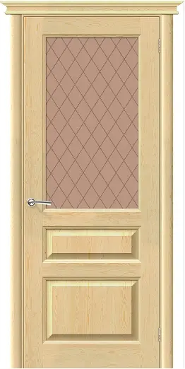 Межкомнатная дверь М-5 Браво ПО Кристалл неокрашенная бессучковая