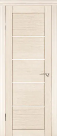 Межкомнатная дверь Милан, белое матовое стекло, шпон: Беленый дуб