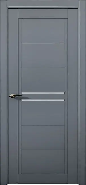 Межкомнатная дверь Co 4 Кобальт Антрацит Антрацит Сатинат белый