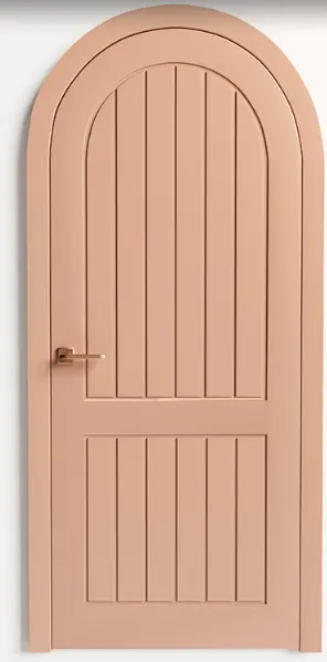 Межкомнатная дверь Color Арочная дверь Мемфис эмаль розовая RAL Розовый