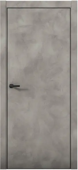 Межкомнатная дверь Pu 1 Плутоний ABS Бетон Loft Светло-серый