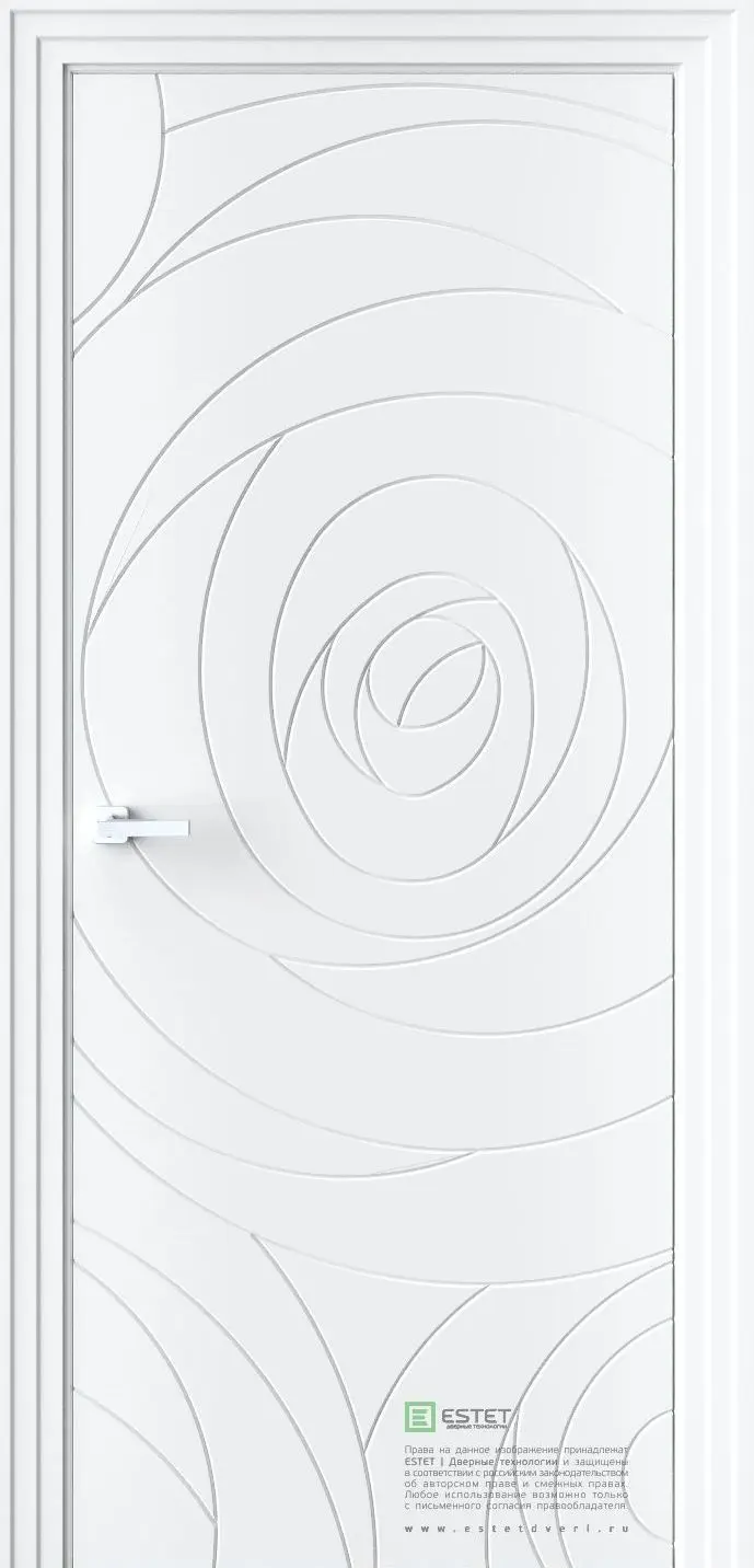 Межкомнатная дверь P7 RAL9003 Белый