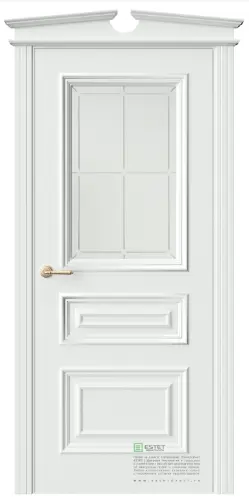 Межкомнатная дверь GL6М эмаль белая (RAL 9003)