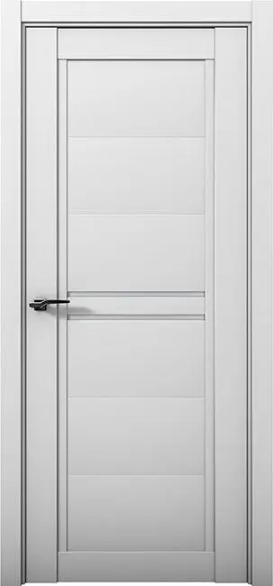 Межкомнатная дверь Co 4 Кобальт Манхеттен Светло-серый Сатинат белый