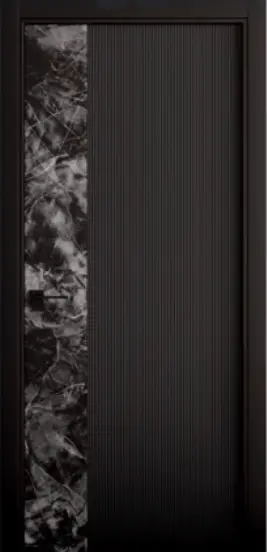 Межкомнатная дверь Каррара-1 RAL9011 Черный