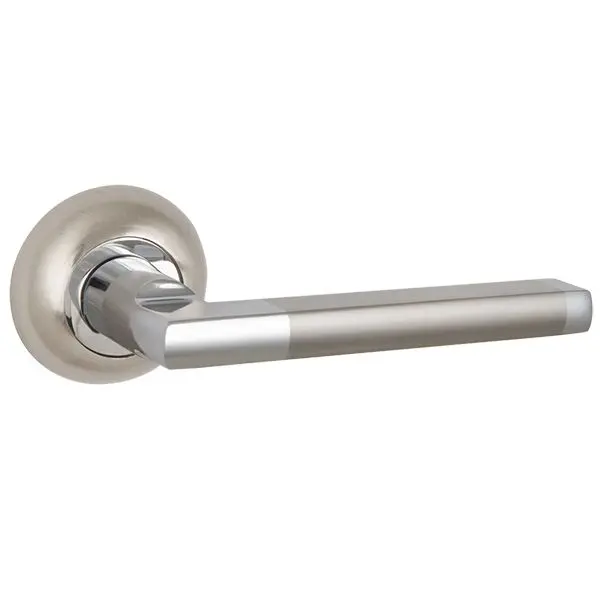 Дверная ручка раздельная PUNTO AXIS ZR SN/CP-3 матовый никель/хром