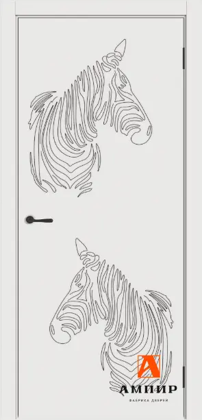Межкомнатная дверь Ампир Пиколлино 1 для детской Белый