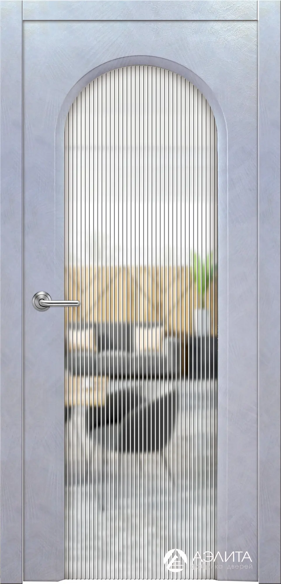 Межкомнатная дверь Мэрил 1 ДО рифленое Флутс