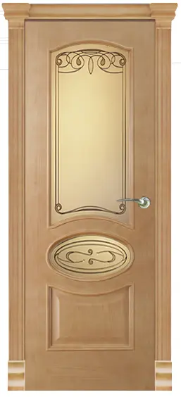 Межкомнатная дверь Алина "Мальта", шпон: анегри тон 4 Светлый Анегри