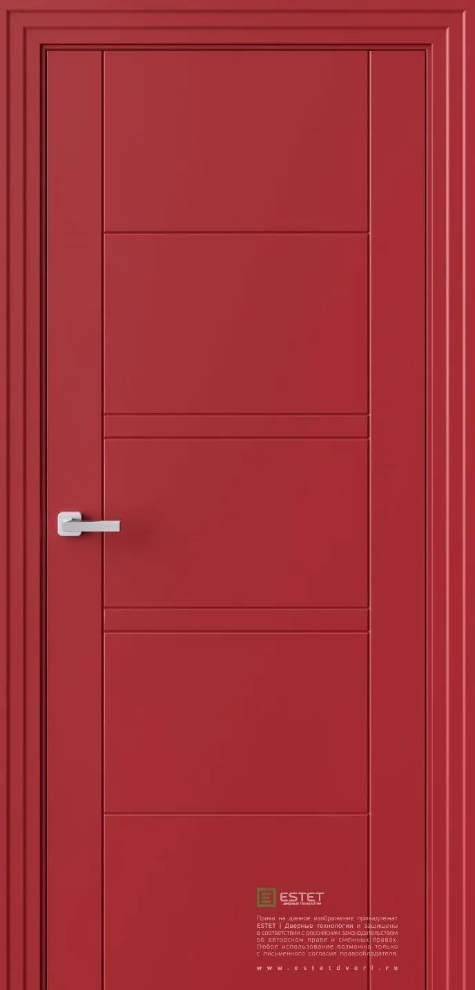 Межкомнатная дверь P10 RAL3002 Красный