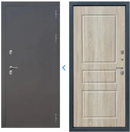 Входная дверь с терморазрывом Броня Термо 21 Букле Опал Сонома