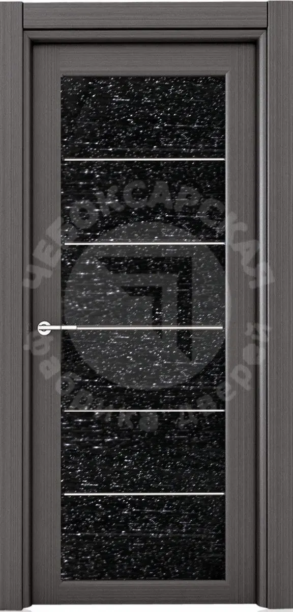 Межкомнатная дверь ЧФД TREND Люкс c молдингом ПО