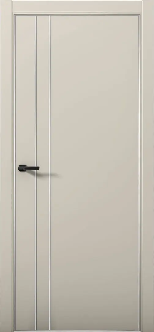 Межкомнатная дверь Pd 4 Палладий AL Силк грей Бежево-серый