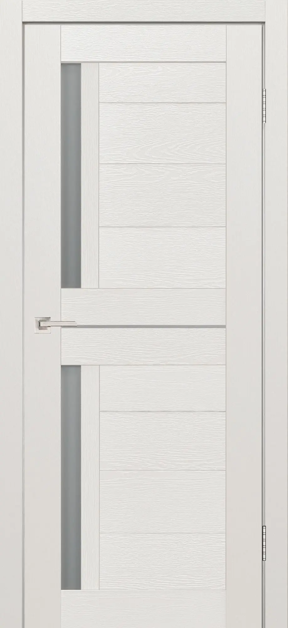 Межкомнатная дверь YD Твист Снежное дерево Белый с текстурой Сатинат белый