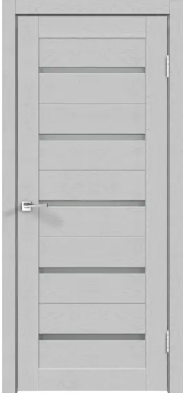 Межкомнатная дверь Duplex Грей Серый Сатинат белый