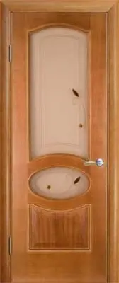 Межкомнатная дверь Алина "Сабадель", шпон: анегри тон 2 Светлый Анегри