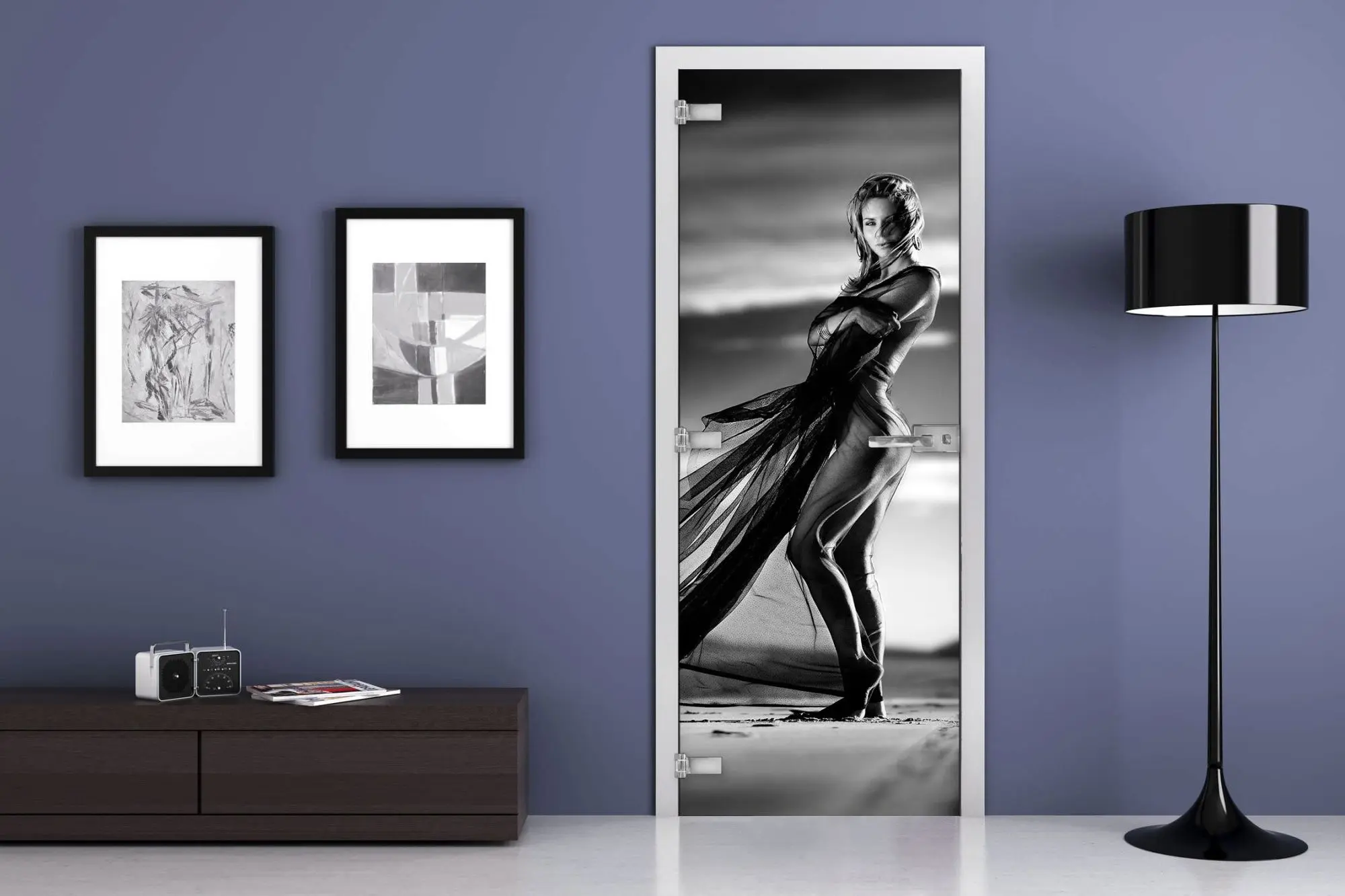 Дверь стеклянная MG-Woman 1