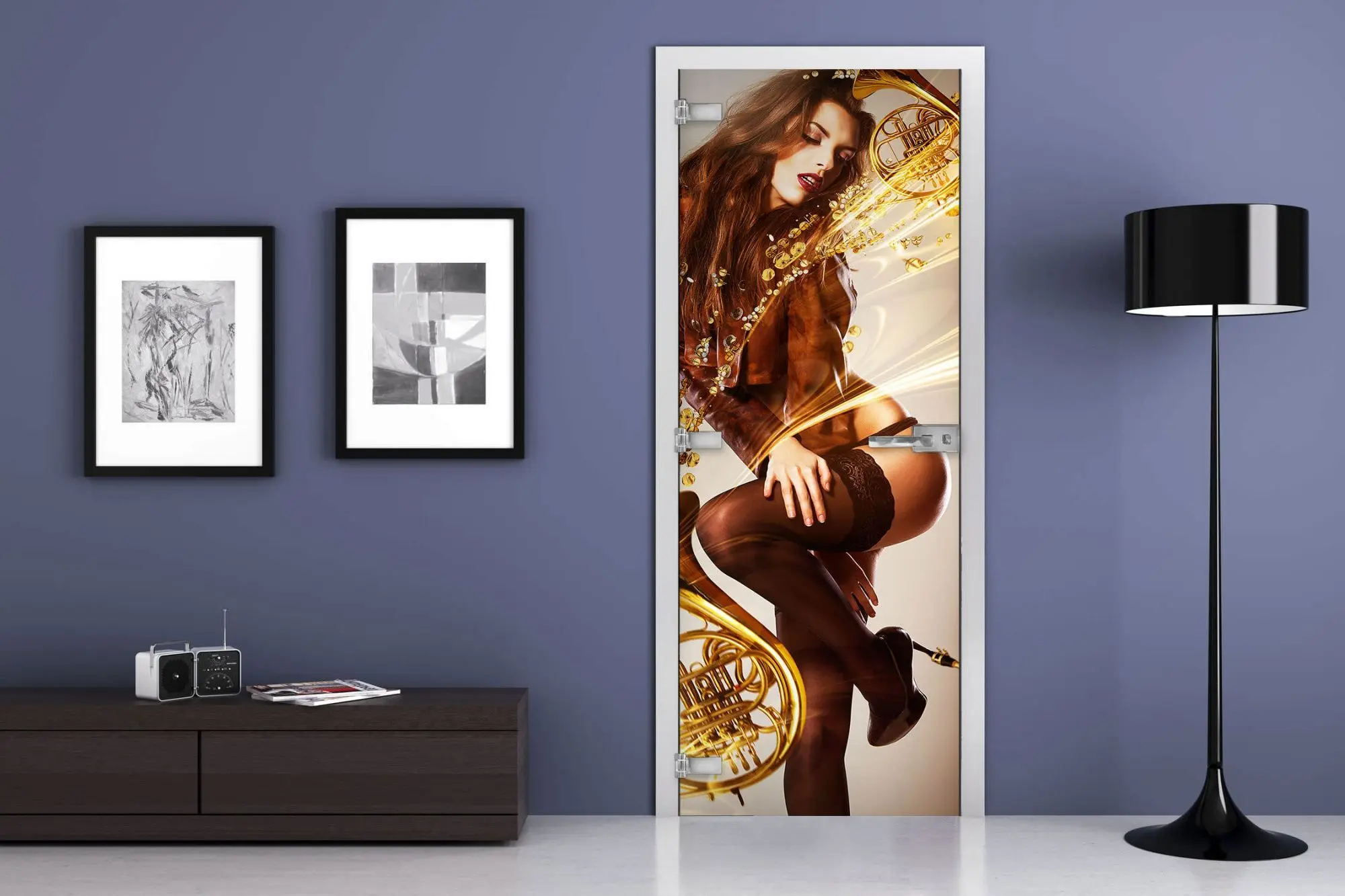 Дверь стеклянная MG-Woman 3