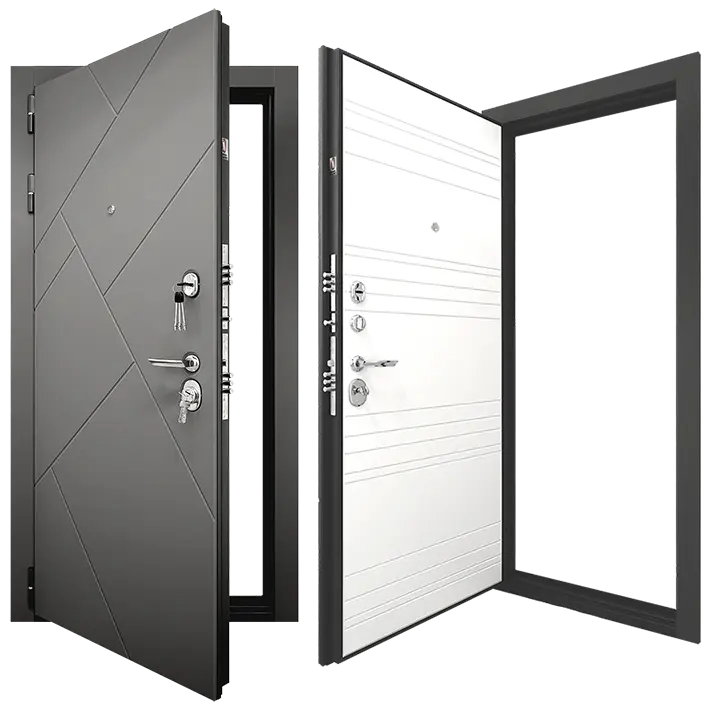 Металлическая дверь Гранит Ультра С3 021 Белый матовый