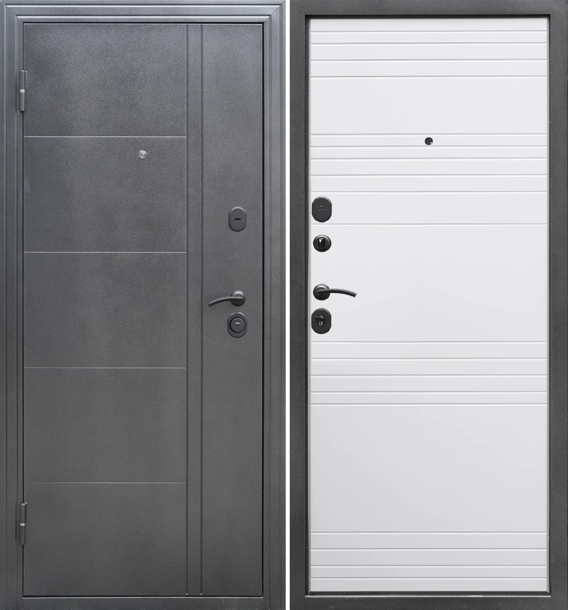 Входная дверь эконом ДК Олимп софт белый