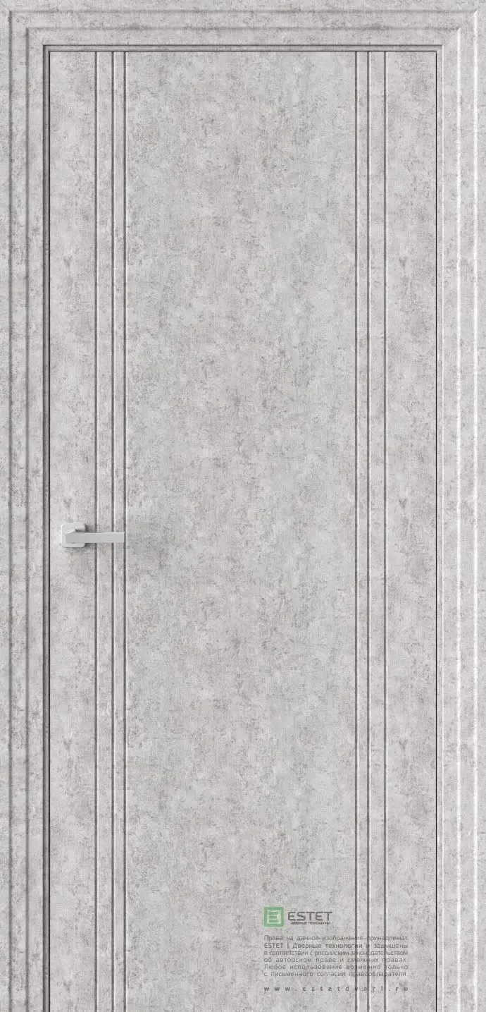 Межкомнатная дверь P14 Бетон Бетон