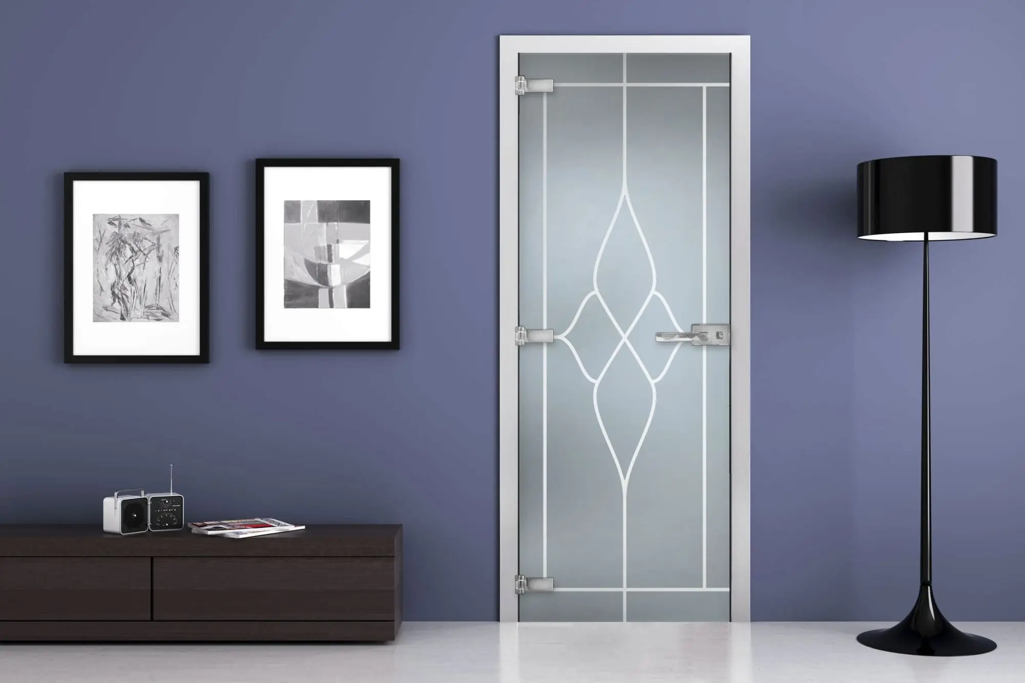 Дверь стеклянная MG-20 Матовое бесцветное