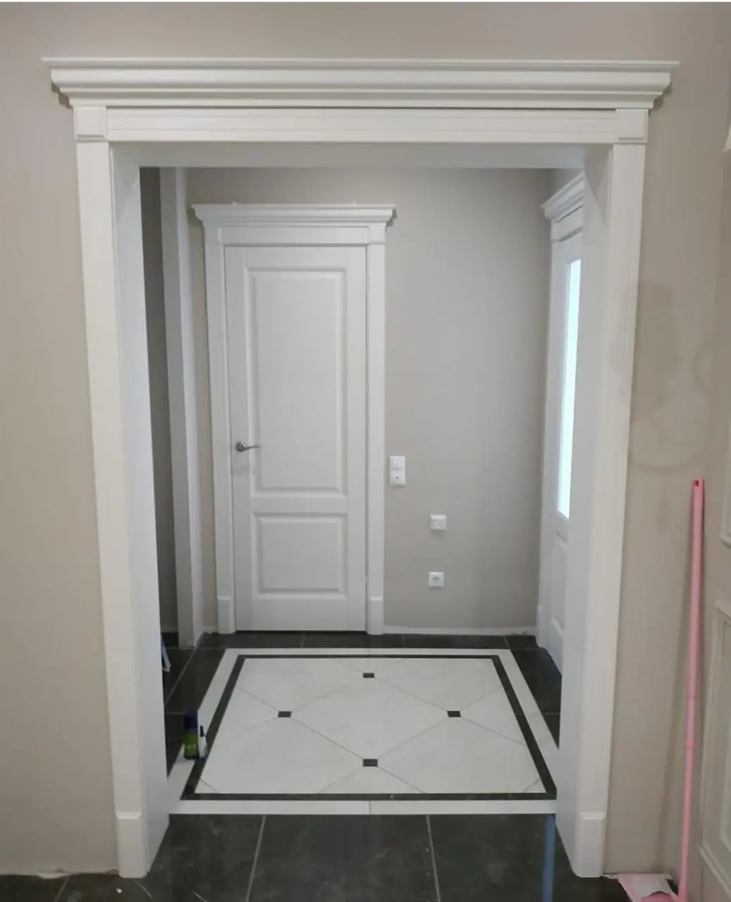 Межкомнатная дверь Соната-3 Полярный Белый с текстурой