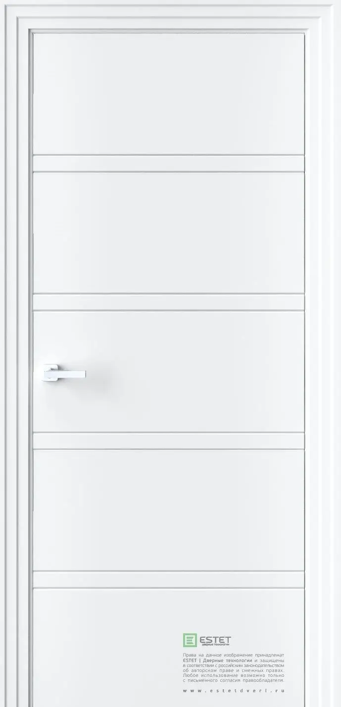 Межкомнатная дверь P5 RAL9003 Белый
