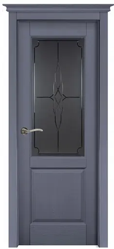Межкомнатная дверь Европа ПО сосна браш Глубокая ночь