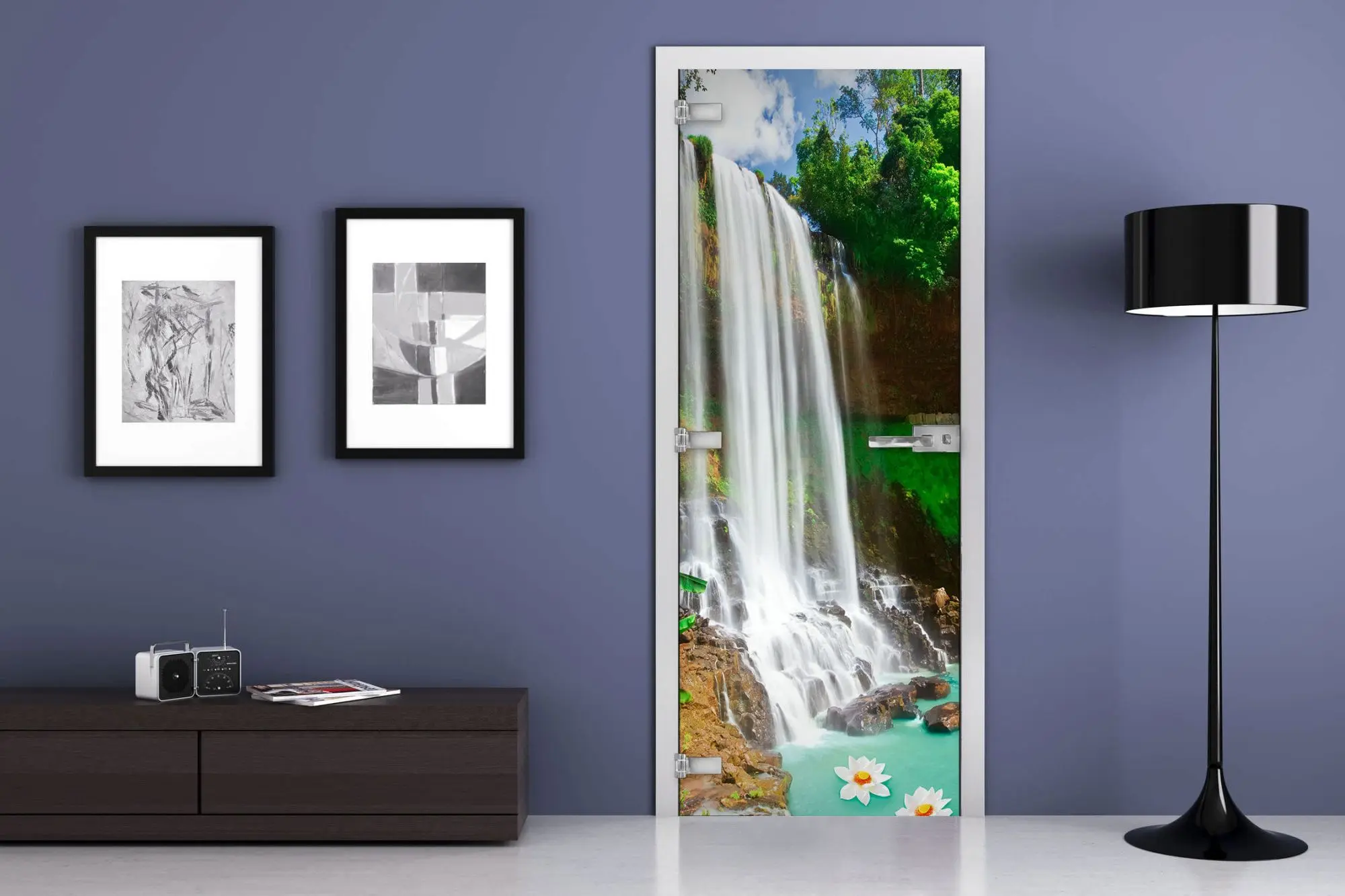 Дверь стеклянная MG-Nature 3