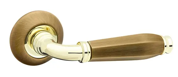 Дверная ручка раздельная FUARO ENIGMA RM AB/GP-7