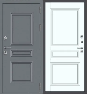 Дверь входная уличная с терморазрывом YoDoors-62 Термо Графит