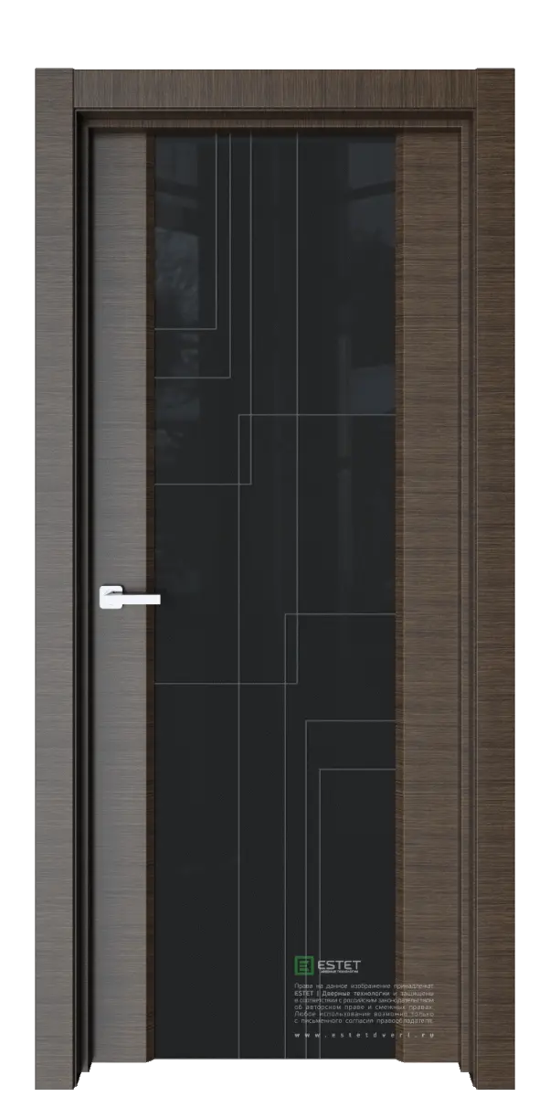 Межкомнатная дверь Е2GR венге кантри, Проекция Венге