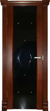 Межкомнатная дверь Палермо 3 "Версаль", шпон: анегри тон 3 Темный Анегри