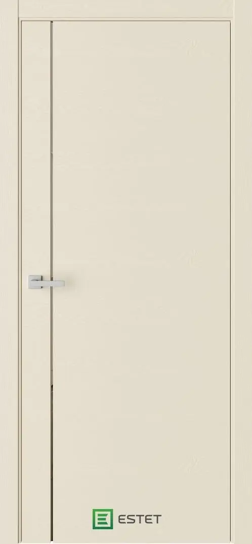 Межкомнатная дверь Вейс В11 Ясень сайлент горизонт Графитовое зеркало Ясень