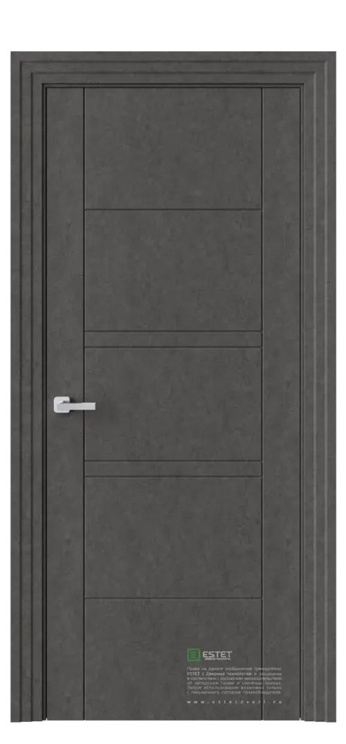 Межкомнатная дверь P10 бетон антрацит Антрацит